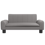 Vidaxl hondenmand 70x45x30 cm kunstleer grijs