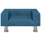 Vidaxl hondenmand 50x40x26,5 cm fluweel blauw