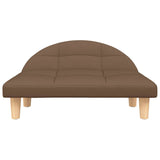 Vidaxl hondenmand 70x52x30 cm stof bruin