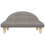 Vidaxl hondenmand 70x52x30 cm stof taupe