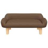 Vidaxl hondenmand 70x40x24 cm stof bruin