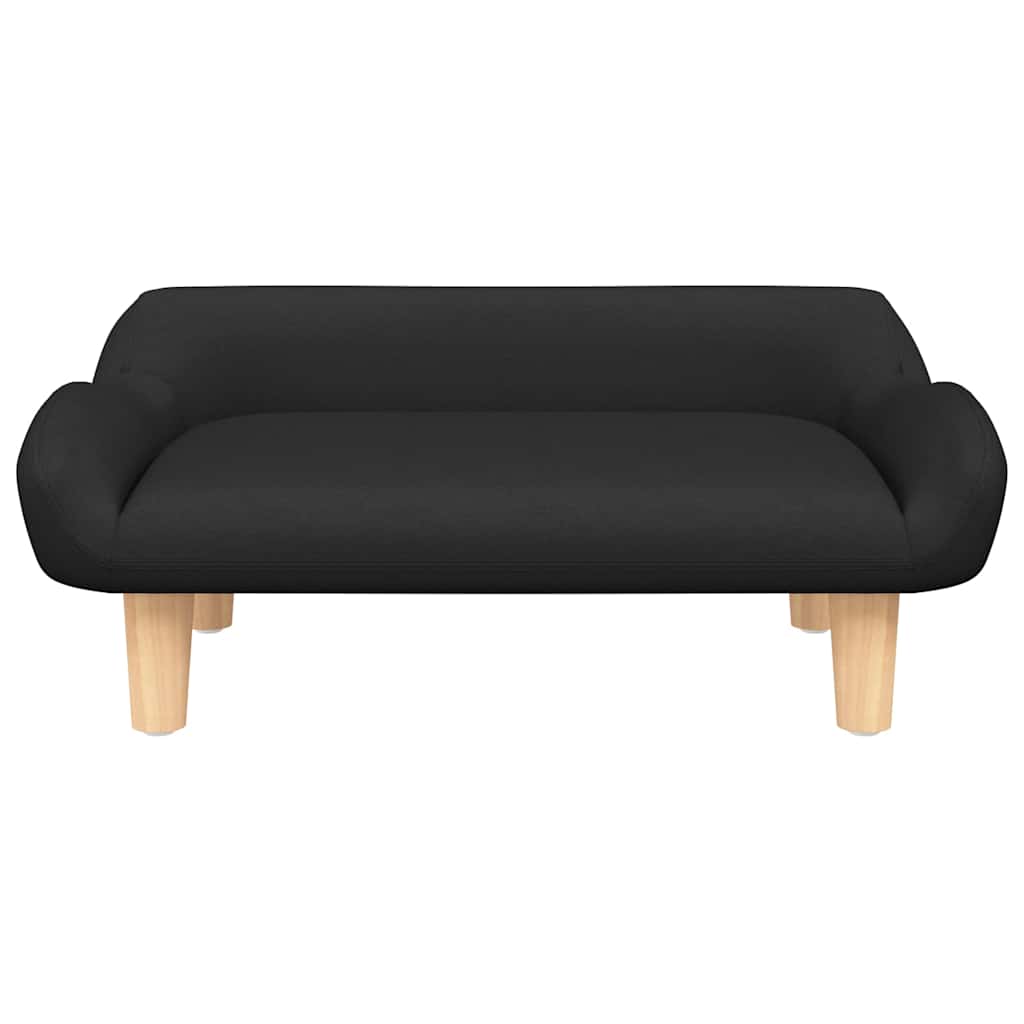 Vidaxl hondenmand 70x40x24 cm stof zwart