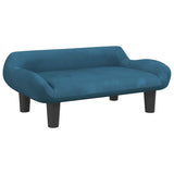 Vidaxl hondenmand 70x40x24 cm fluweel blauw