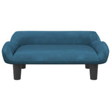 Vidaxl hondenmand 70x40x24 cm fluweel blauw