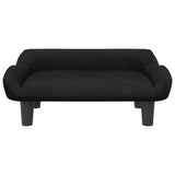 Vidaxl hondenmand 70x40x24 cm fluweel zwart