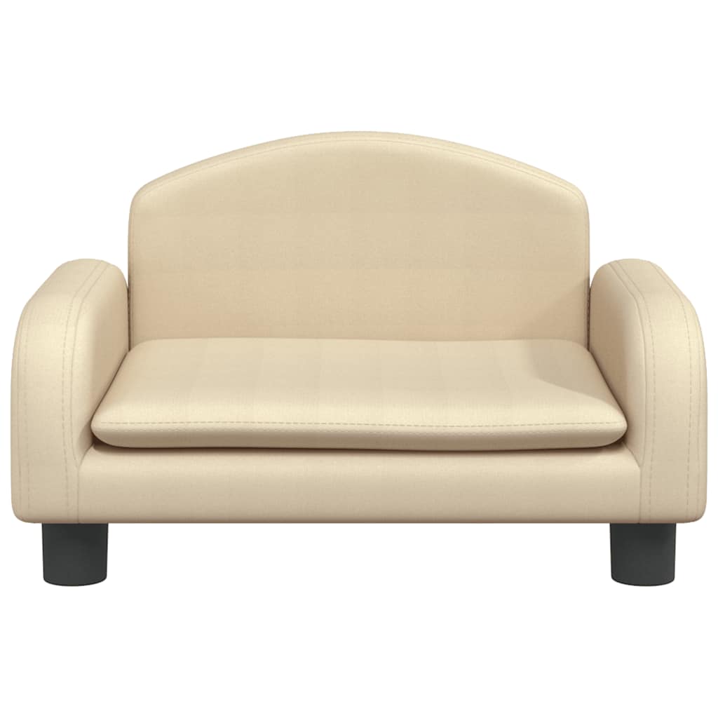 Vidaxl hondenmand 50x40x30 cm stof crèmekleurig