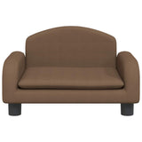Vidaxl hondenmand 50x40x30 cm stof bruin