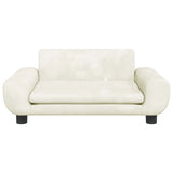 Vidaxl hondenmand 70x45x33 cm fluweel crèmekleurig