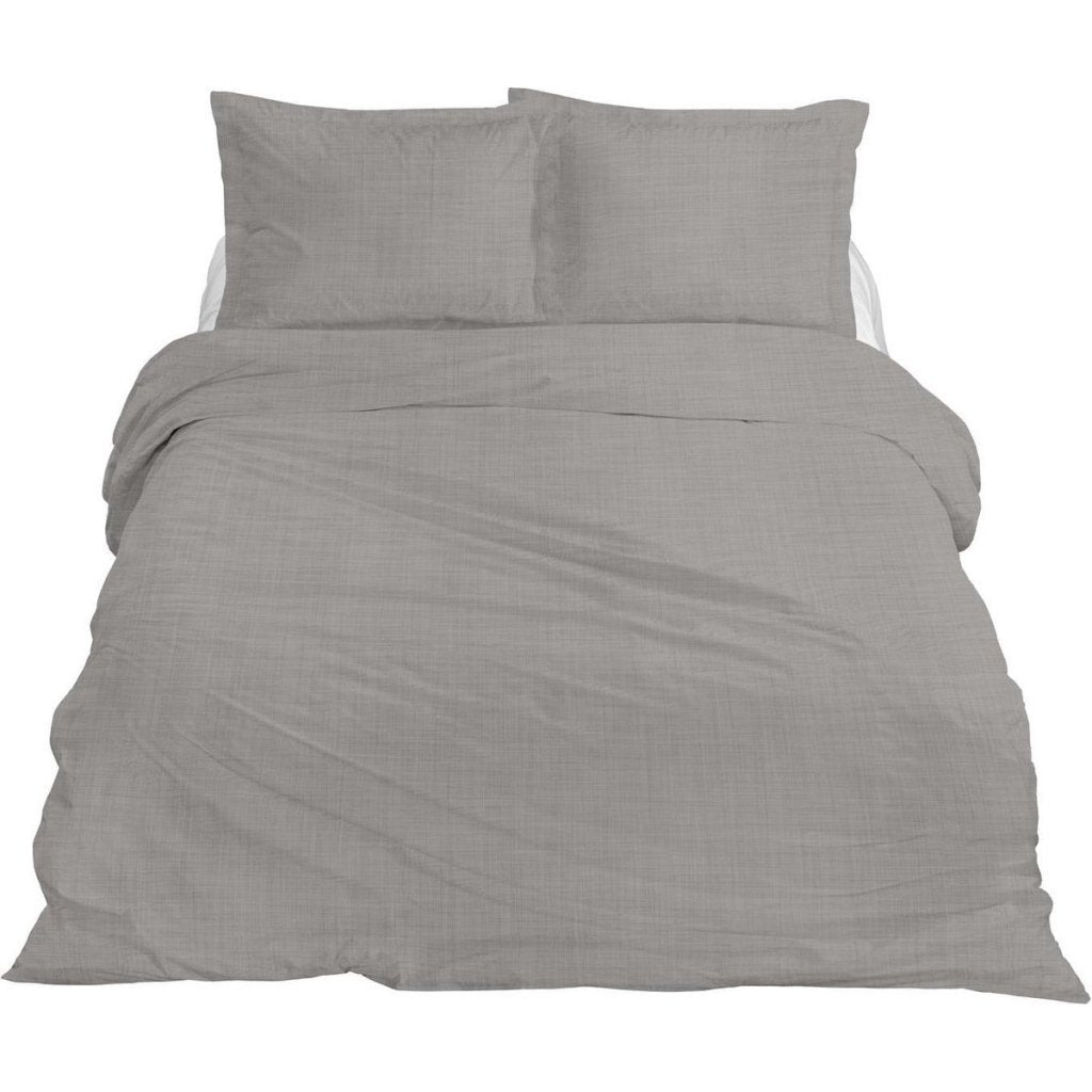 Ten cate premium linnen eenpersoons dekbedovertrek 140x200 220 cm cloudy grey