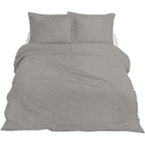 Ten cate premium linnen eenpersoons dekbedovertrek 140x200 220 cm cloudy grey