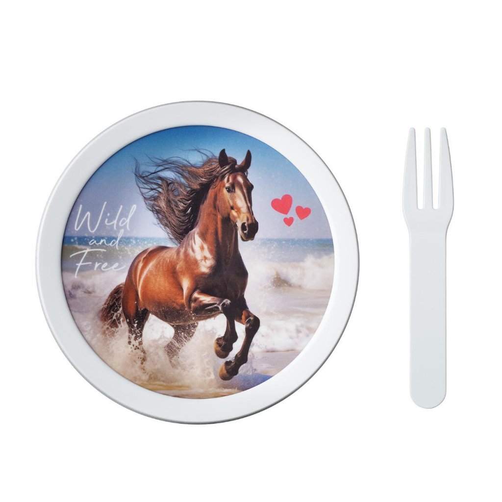 Mepal campus fruitbox 300 ml wild horse wit blauw