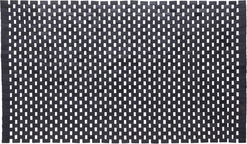 Sealskin sealskin woodblock badmat 52x90 cm teak zwart