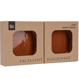 Excellent houseware terracotta tapasschalen 2 stuks