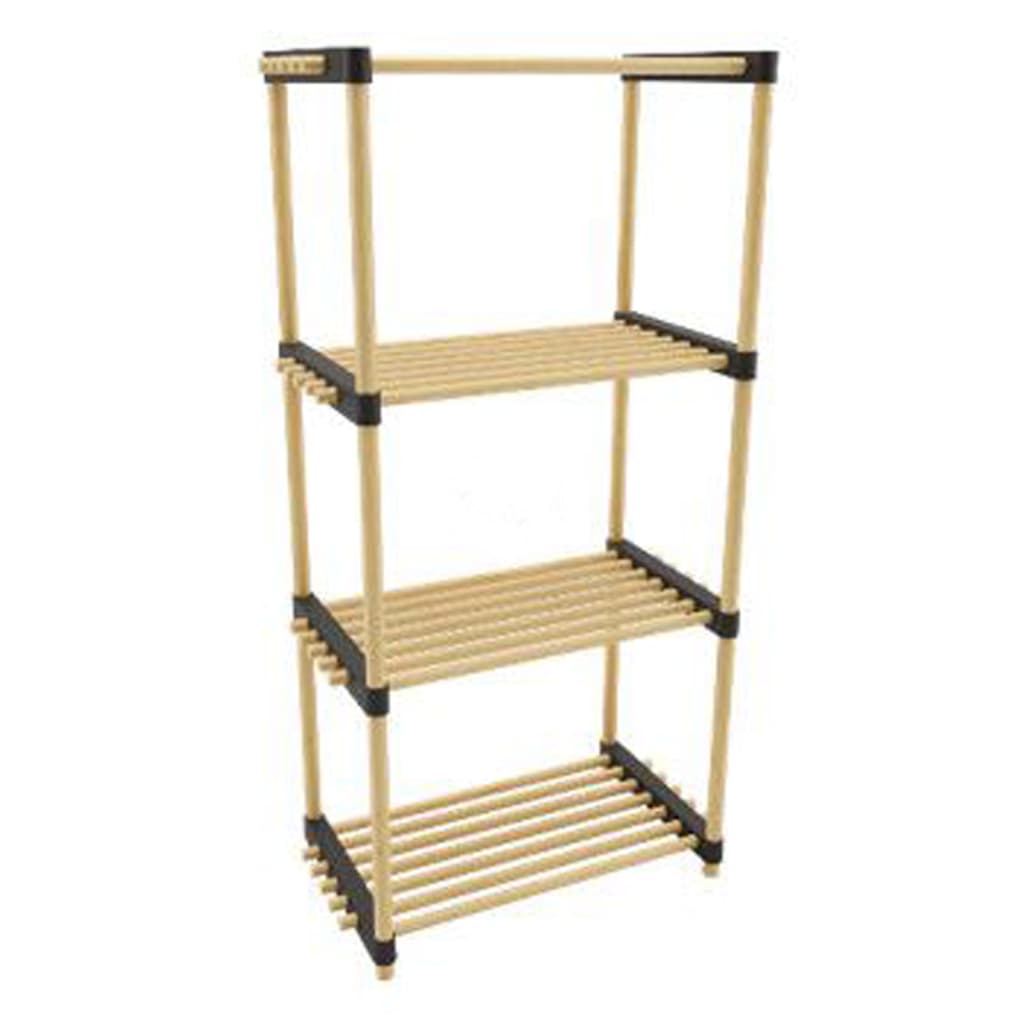 Storage solutions schoenenrek met 4 schappen 49x28x92,5 cm hout