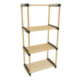 Storage solutions schoenenrek met 4 schappen 49x28x92,5 cm hout