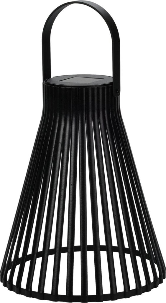 Pro garden solar lantaarn h23cm zwart