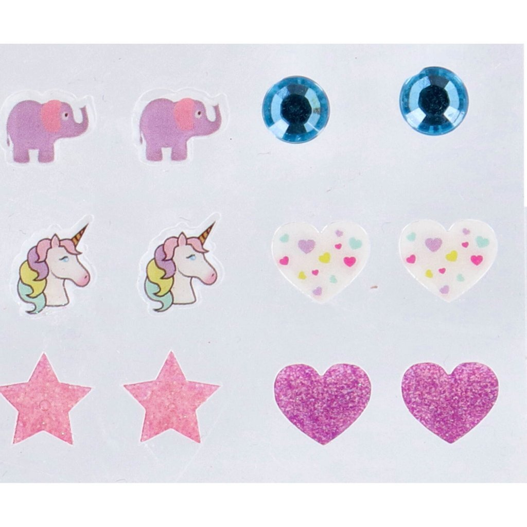 Overige merken unicorn oorbellen stickers
