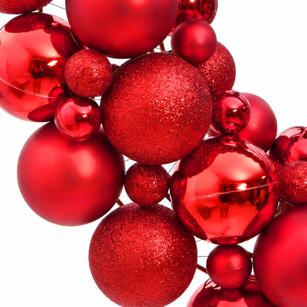 Vidaxl kerstkrans 45 cm polystyreen rood