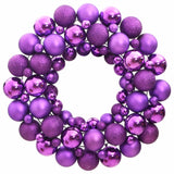 VidaXL Kerstkrans 45 cm piepschuim paars