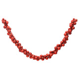 VidaXL Kerstslingerballen 175 cm polystyreen rood