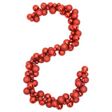 VidaXL Kerstslingerballen 175 cm polystyreen rood