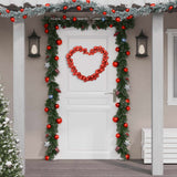 VidaXL Kerstslingerballen 175 cm polystyreen rood
