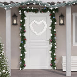VidaXL Kerstslingerballen 175 cm piepschuim wit