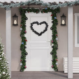VidaXL Kerstslingerballen 175 cm polystyreen zwart