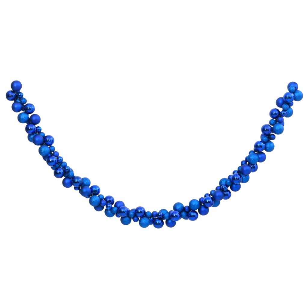 VidaXL Kerstslingerballen 175 cm polystyreen blauw