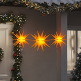 Vidaxl kerstlampen met led's 3 st inklapbaar geel