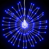 Vidaxl kerstverlichting vuurwerk 140 blauwe led's 17 cm