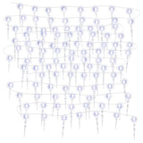 VidaXL Kerstverlichting ijspegels 200 koudwitte LED's 20 m acryl PVC