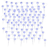 Vidaxl kerstverlichting ijspegels 200 blauwe led's 20 m acryl pvc