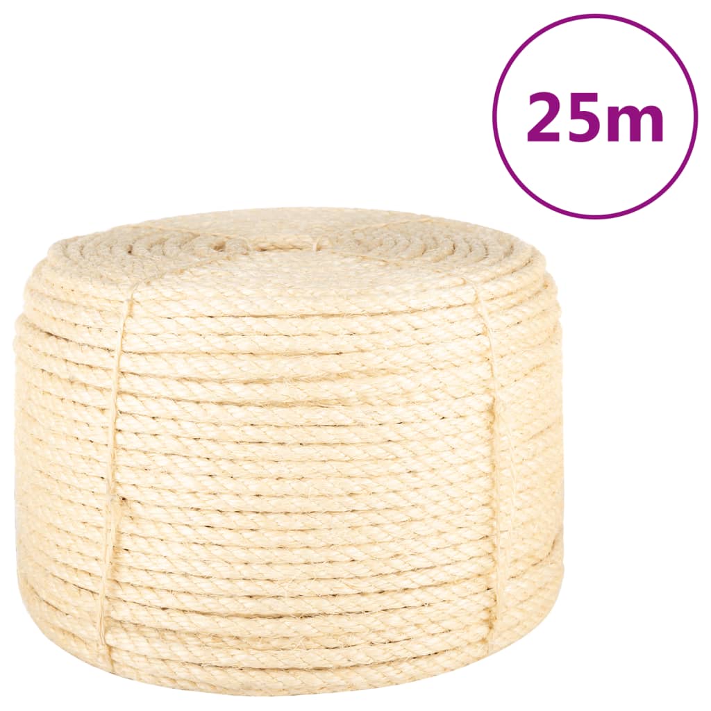Vidaxl touw 12 mm 25 m 100% sisal