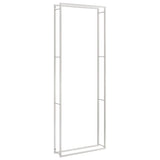 Vidaxl haardhoutrek 110x28x312 cm roestvrij staal