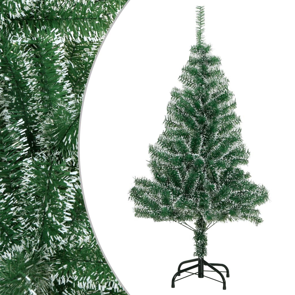 Vidaxl kunstkerstboom met sneeuw 120 cm groen