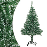 Vidaxl kunstkerstboom met sneeuw 120 cm groen
