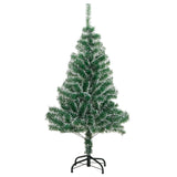 Vidaxl kunstkerstboom met sneeuw 120 cm groen