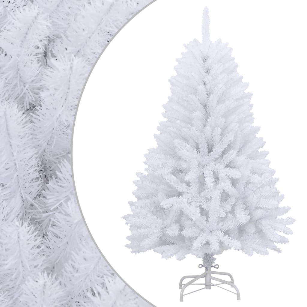 Vidaxl kunstkerstboom met scharnieren en standaard 150 cm wit