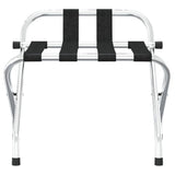 Vidaxl bagagerek met rugleuning zilver 56x39x52cm