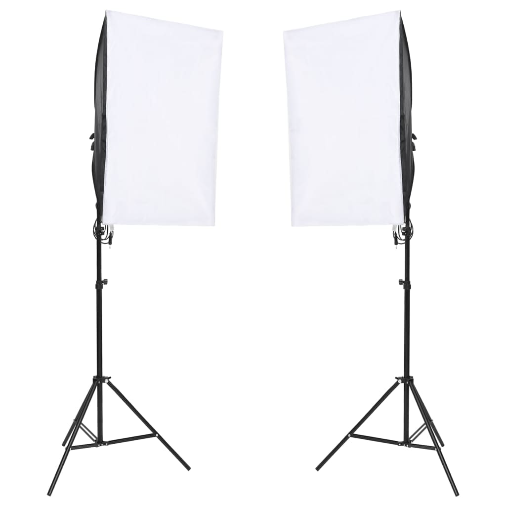 VidaXL Fotostudioset met lichtset, achtergrondscherm en reflector