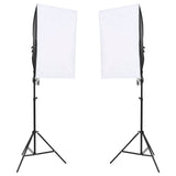 VidaXL Fotostudioset met lichtset, achtergrondscherm en reflector