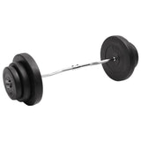 VidaXL Halster gebogen met gewichten 60 kg