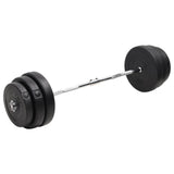 VidaXL Halster gebogen met gewichten 90 kg