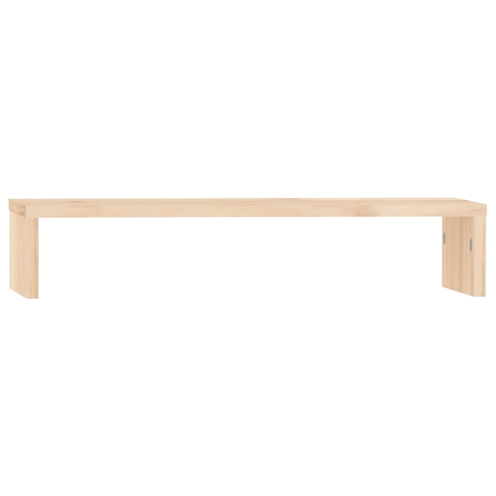 Vidaxl monitorstandaard 50x27x10 cm massief grenenhout