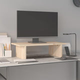 Vidaxl monitorstandaard 50x27x15 cm massief grenenhout