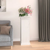 Vidaxl bloemenstandaard 40x40x90 cm massief grenenhout wit