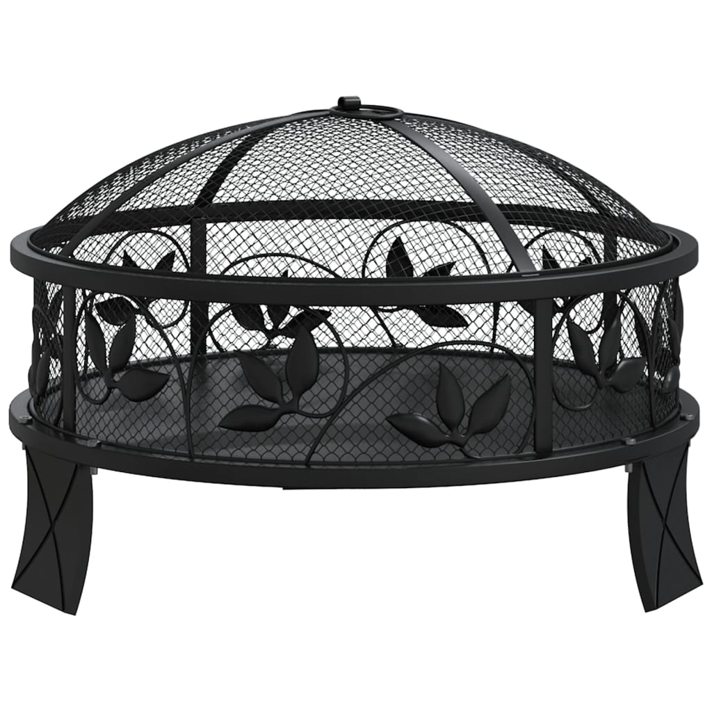Vidaxl vuurplaats met pook xxl 50 cm staal