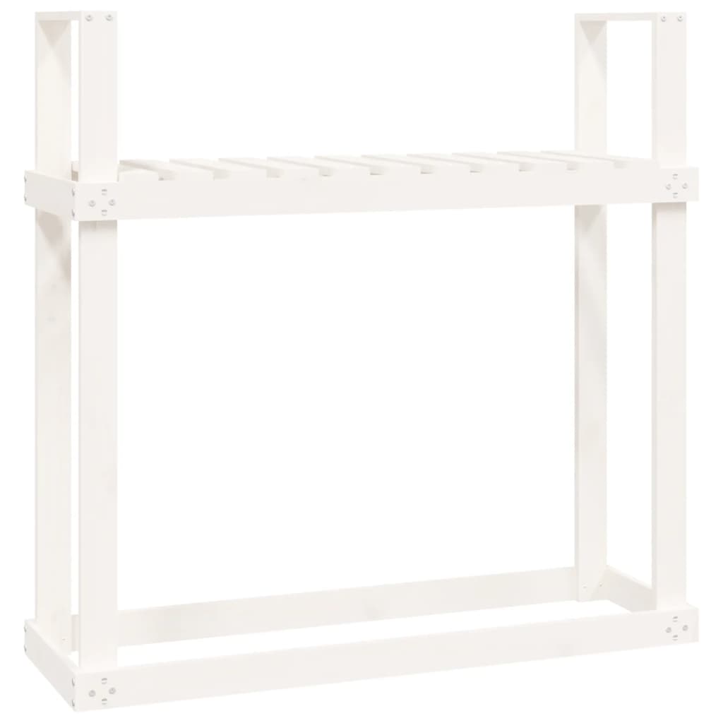 Vidaxl haardhoutrek 110x35x108,5 cm massief groenhout wit