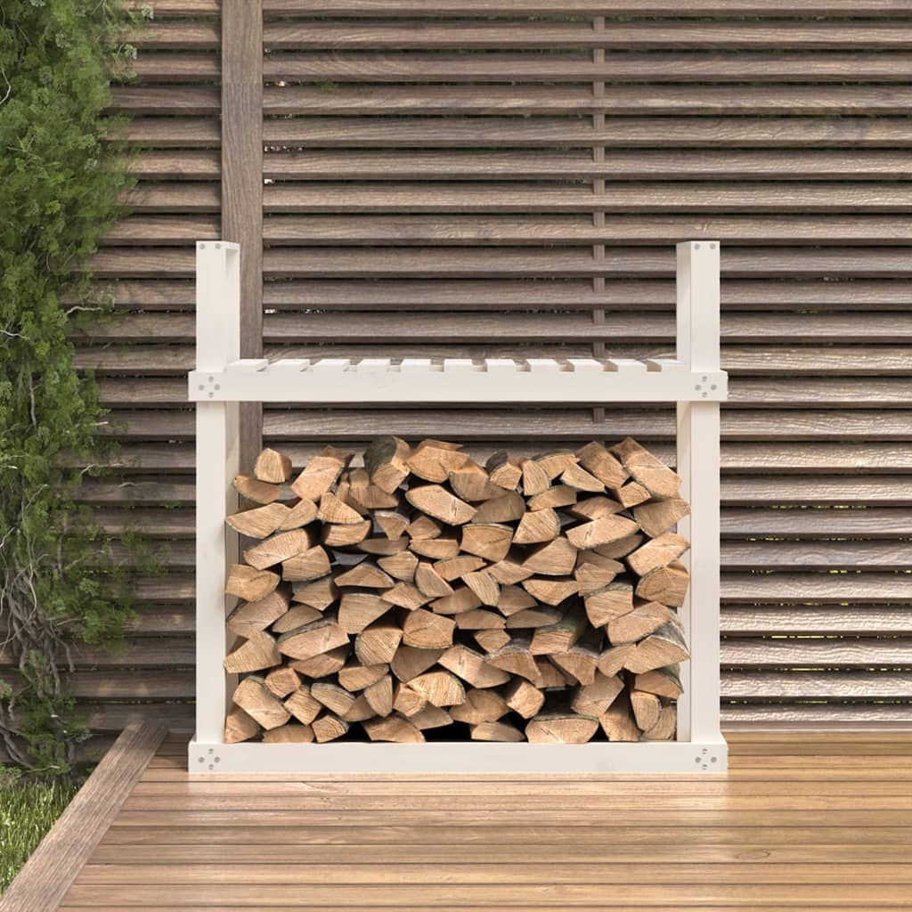 Vidaxl haardhoutrek 110x35x108,5 cm massief groenhout wit